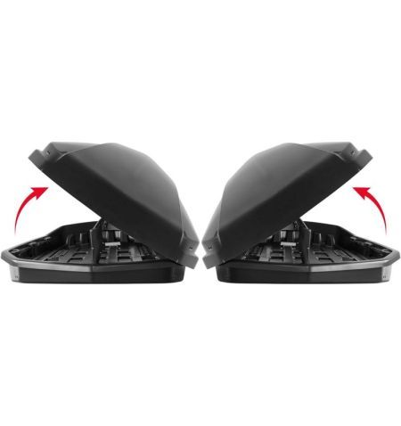 Střešní box Menabo Starla 500 Duo Black - objem 500l / oboustranné otevírání / lesklý černý | Filson Store