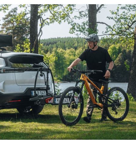 Nosič na tažné zařízení na 2 kola / elektrokola / Fatbike Thule VeloSpace 3 - sklopný skládací / černý | Filson Store