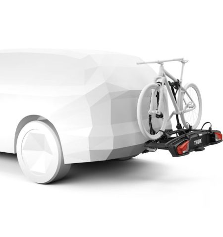 Nosič na tažné zařízení na 2+1 kola / elektrokola / Fatbike Thule VeloSpace 3 - sklopný skládací / černý / s rozšířením o 1 k...