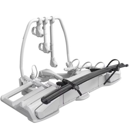 Nosič na tažné zařízení na 3+1 kola / elektrokola / Fatbike Thule VeloSpace 3 - sklopný skládací / černý / s rozšířením o 1 k...