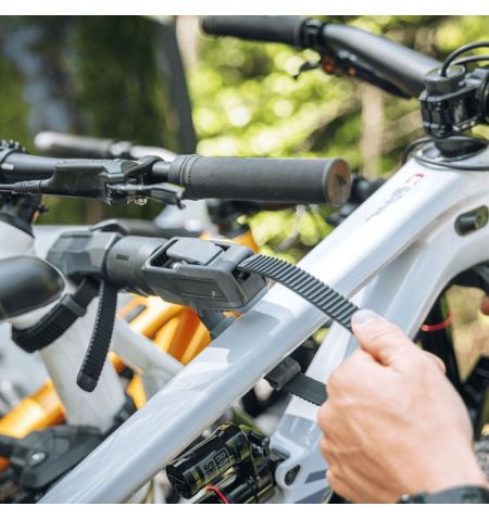 Nosič na tažné zařízení na 3+1 kola / elektrokola / Fatbike Thule VeloSpace 3 - sklopný skládací / černý / s rozšířením o 1 k...