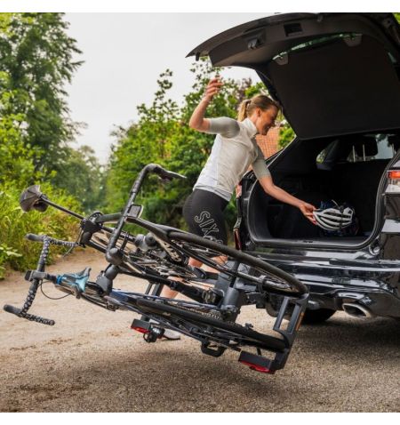 Nosič na tažné zařízení na 2 kola / elektrokola Spinder TX2L - sklopný skládací na karbonové rámy | Filson Store