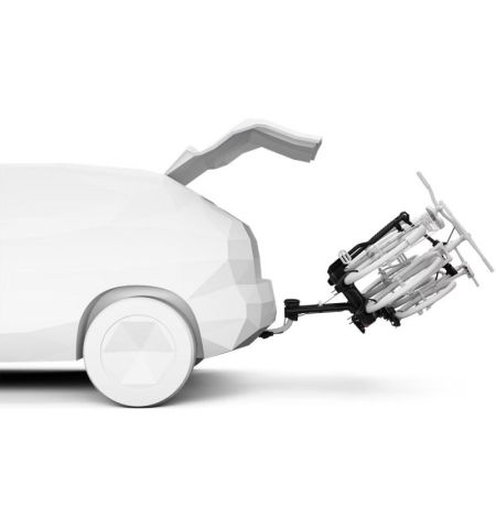 Přídavný nosič na tažné zařízení na třetí nebo čtvrté kolo Thule EasyFold 3 / černý | Filson Store