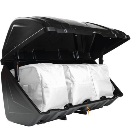 Zadní box na nosič na tažné zařízení Aguri BackBox - objem 380l / uzamykací / černý / na nosiče kol Active Bike 2/3 / Aroso M...
