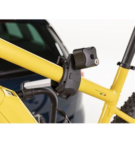 Nosič na 3 jízdní kola / 2 elektrokola na zadní / páté dveře Menabo Shadow Volkswagen T6 - pozinkovaná ocel / alu / černý | F...