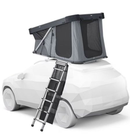 Střešní autostan Thule Widesky pro 2 osoby - s aluminiovou skořepinou / tmavě břidlicový Ashland šedý