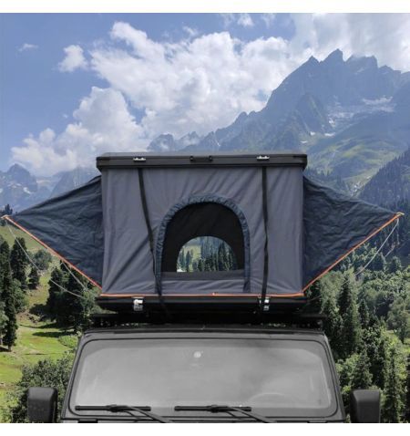 Střešní autostan Aroso Schwarzwald pro 3 osoby - s aluminiovou skořepinou / šedý / 4 ližiny | Filson Store