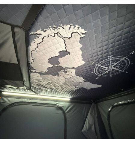 Střešní autostan Aroso Schwarzwald pro 3 osoby - s aluminiovou skořepinou / šedý / 4 ližiny | Filson Store