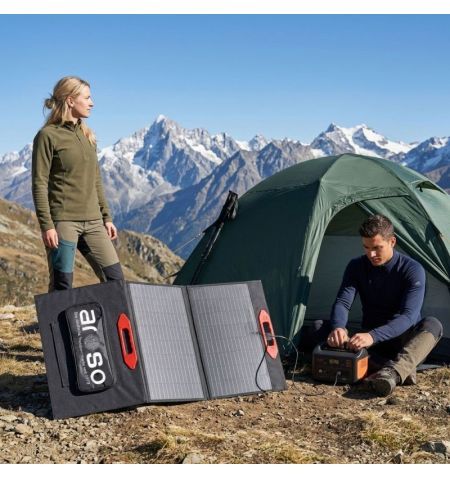Solární panel rozkládací přenosný s MPPT regulátorem 200W 12V/24V 200x60cm - do auta / na kempování | Filson Store