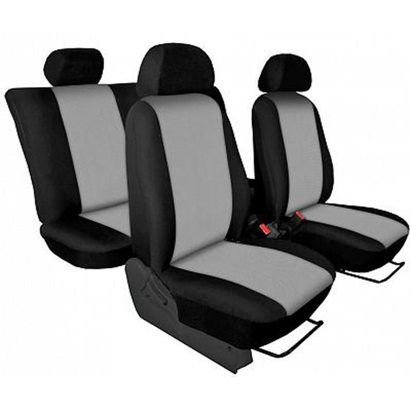 Autopotahy přesné / potahy na sedadla Hyundai Santa Fe (02-05) - design Torino světle šedá / výroba ČR
