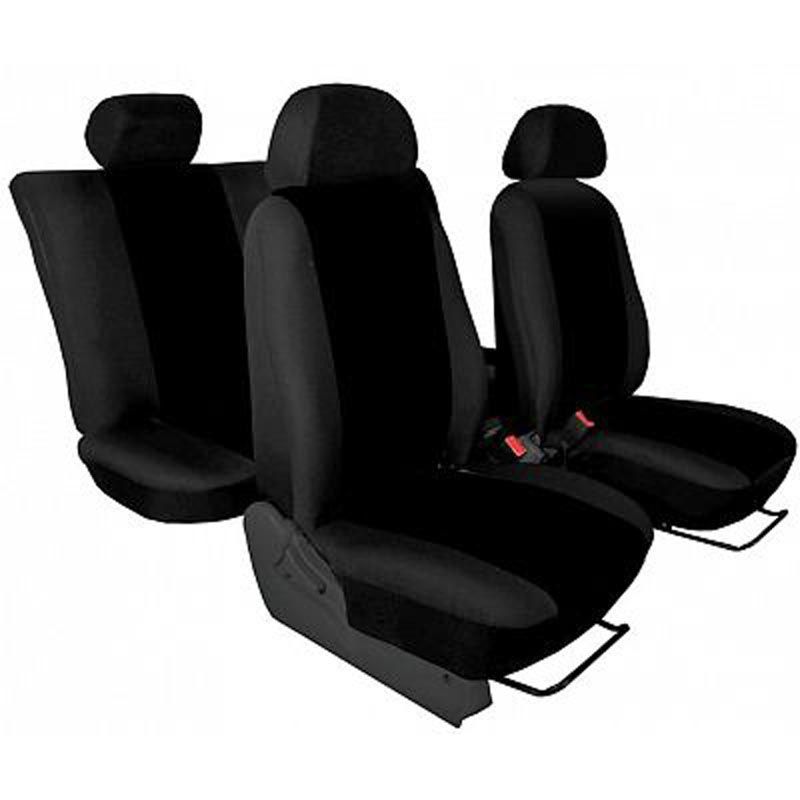 Autopotahy přesné / potahy na sedadla Hyundai H1 1+2 (08-) - design Torino černá / výroba ČR