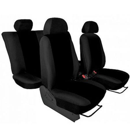 Autopotahy přesné / potahy na sedadla Ford Fusion (02-12) - design Torino černá / výroba ČR | Filson Store