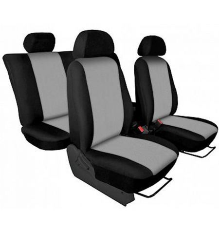 Autopotahy přesné potahy na sedadla Kia Venga 09- - design Torino světle šedá výroba ČR