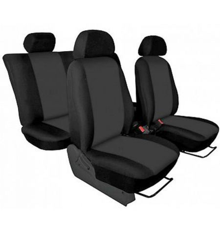 Autopotahy přesné / potahy na sedadla Nissan Qashqai I Facelift (10-) - design Torino tmavě šedá / výroba ČR | Filson Store