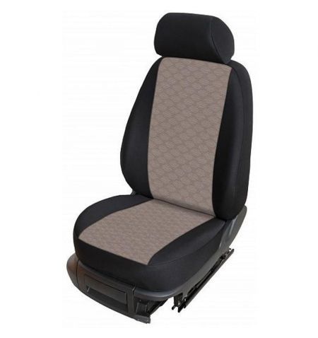 Autopotahy přesné na sedadla Opel Vivaro B (2014-2019) sedadla 1+2 / prostřední integrovaná hlavová opěrka - design Torino D ...