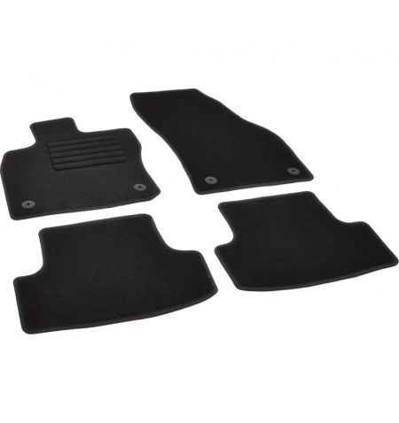 Autokoberce textilní přesné černé / černé obšití - Audi Q2 (Typ GA) (2016-2023) 5-sedadel | Filson Store