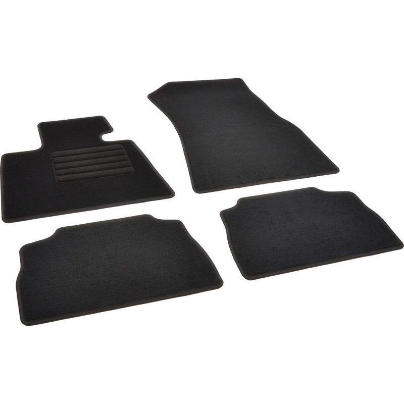 Autokoberce textilní přesné černé / černé obšití - BMW X6 (Typ G06) (2019-2023) 5-sedadel