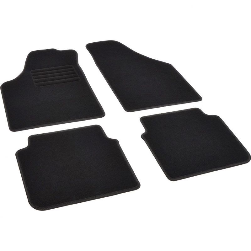 Autokoberce textilní přesné černé / černé obšití - Fiat Idea (Typ 350) (2003-2016) 5-sedadel
