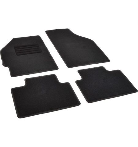 Autokoberce textilní přesné černé / černé obšití - Fiat Punto III (Typ 199) (2005-2012) 5-sedadel | Filson Store