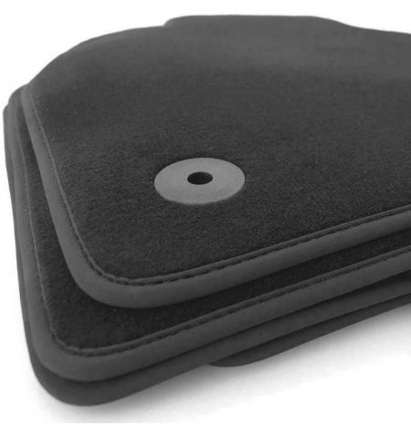 Autokoberce textilní přesné černé / černé obšití - Fiat Scudo II (Typ 272) (2007-2016) 2-sedadla | Filson Store