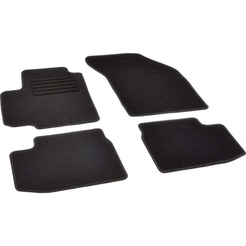 Autokoberce textilní přesné černé / černé obšití - Fiat Sedici (Typ FY) (2005-2014) 5-sedadel