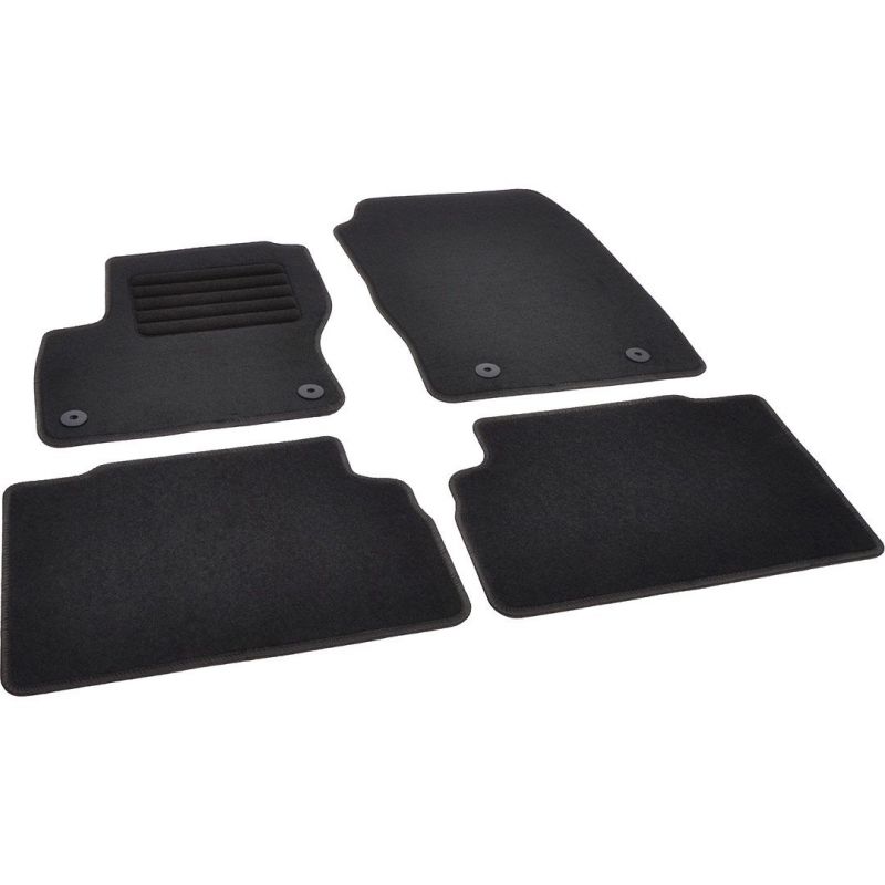 Autokoberce textilní přesné černé / černé obšití - Ford C-Max II (Typ DXA/CB7 DXA/CEU) (2015-2019) 5-sedadel