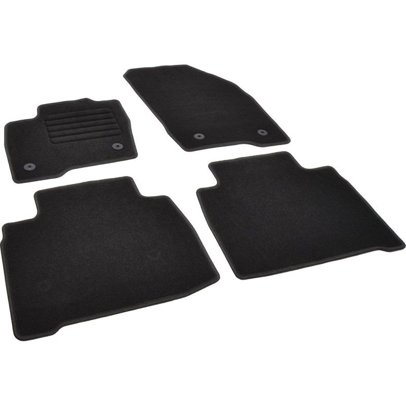 Autokoberce textilní přesné černé / černé obšití - Ford Galaxy III (Typ CD390) (2015-2023) 5-sedadel