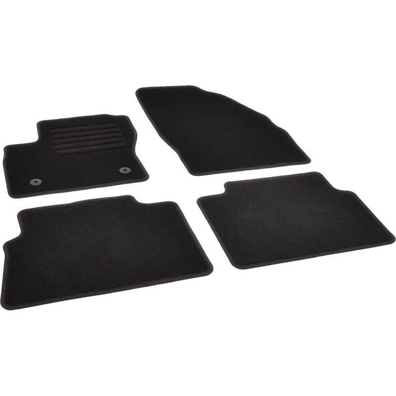 Autokoberce textilní přesné černé / černé obšití - Ford Kuga I (Typ C394) (2011-2012) 5-sedadel