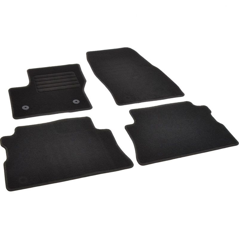 Autokoberce textilní přesné černé / černé obšití - Ford Kuga II (Typ DM2) (2012-2015) 5-sedadel