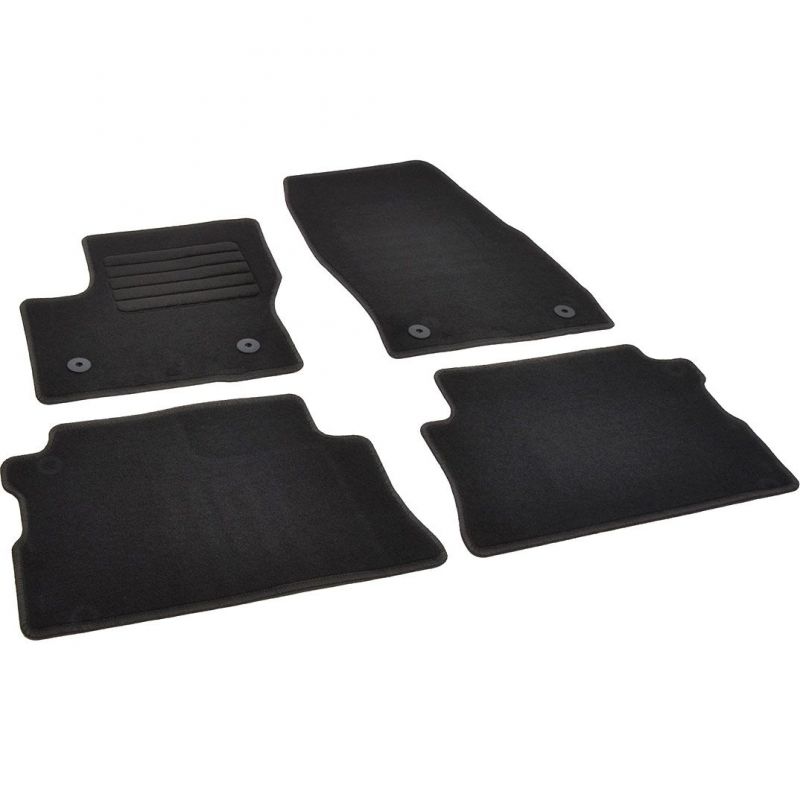 Autokoberce textilní přesné černé / černé obšití - Ford Kuga II (Typ DM2) (2015-2020) 5-sedadel