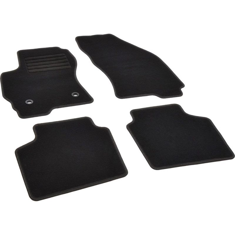 Autokoberce textilní přesné černé / černé obšití - Ford Mondeo III (Typ B4Y/B5Y/BWY/CD132) (2001-2007) 5-sedadel