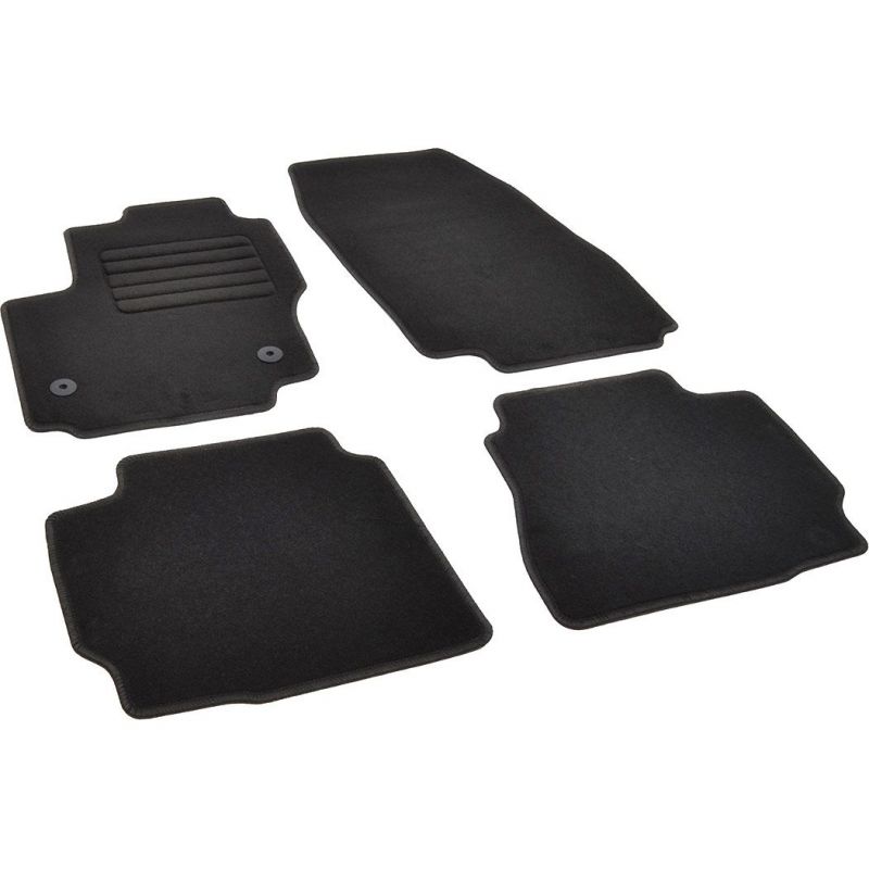 Autokoberce textilní přesné černé / černé obšití - Ford Mondeo IV (Typ BA7/CD345) (2013-2014) 5-sedadel