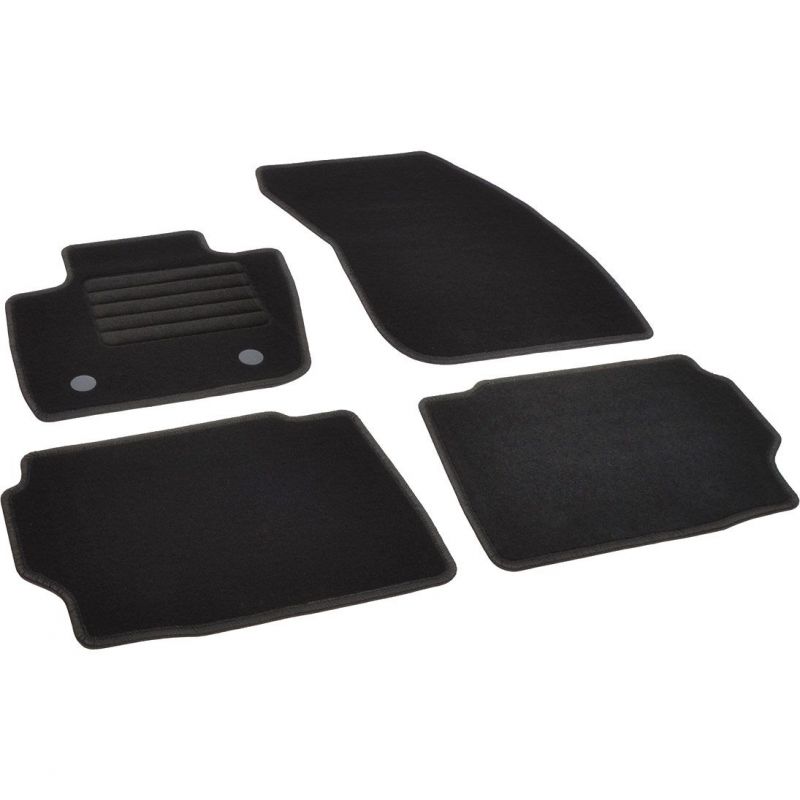 Autokoberce textilní přesné černé / černé obšití - Ford Mondeo V (Typ CD391) (2014-2022) 5-sedadel