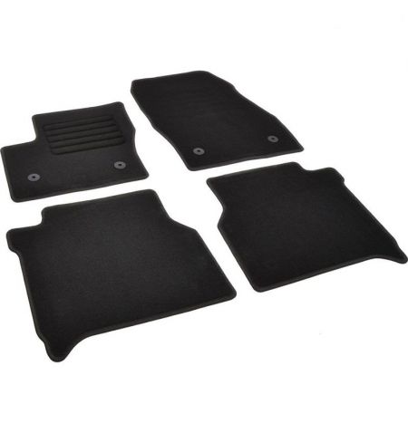 Autokoberce textilní přesné černé / černé obšití - Ford Tourneo Connect II (2013-2022) 5-sedadel | Filson Store
