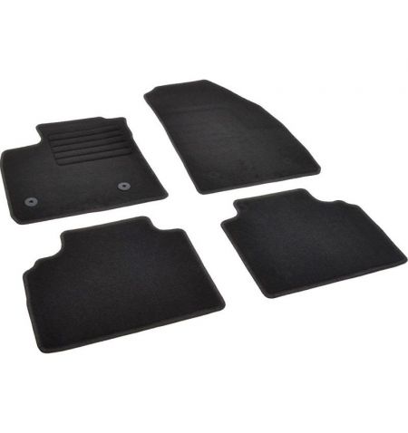 Autokoberce textilní přesné černé / černé obšití - Ford Tourneo Courier (2013-2023) 5-sedadel | Filson Store