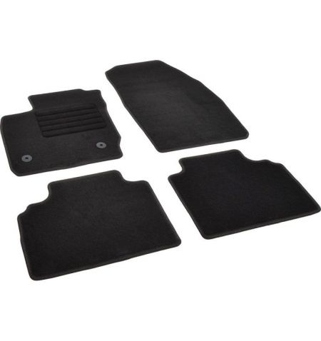 Autokoberce textilní přesné černé / černé obšití - Ford Transit Courier (Version EU) (2014-2023) 5-sedadel | Filson Store