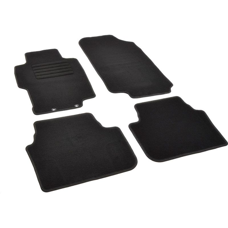 Autokoberce textilní přesné černé / černé obšití - Honda Accord VII (Typ CL/CN) (2002-2008) 5-sedadel