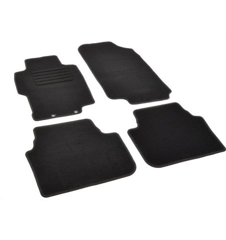 Autokoberce textilní přesné černé / černé obšití - Honda Accord VII (Typ CL/CN) (2002-2008) 5-sedadel | Filson Store