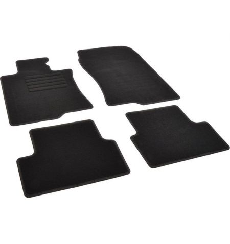 Autokoberce textilní přesné černé / černé obšití - Honda Accord VIII (Typ CW) (2008-2015) bez fixací na podlaze 5-sedadel | F...