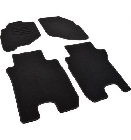 Autokoberce textilní přesné černé / černé obšití - Honda City IV (Typ GD/GE) (2006-2008) 5-sedadel | Filson Store