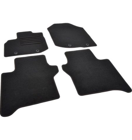 Autokoberce textilní přesné černé / černé obšití - Honda City V (Typ GM2/3) (2008-2014) 5-sedadel | Filson Store