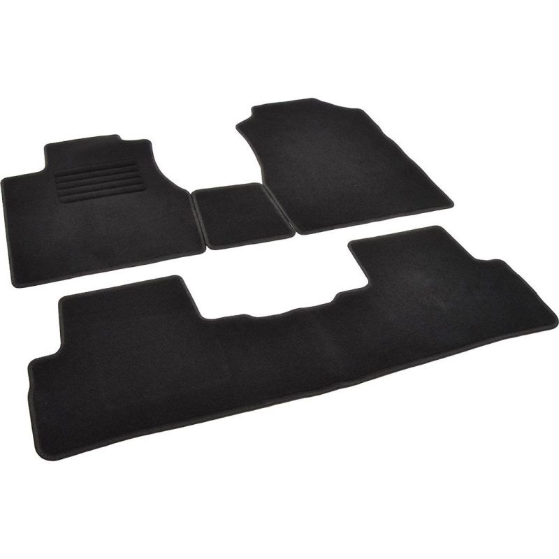 Autokoberce textilní přesné černé / černé obšití - Honda CR-V III (Typ RE) (2006-2012) 5-sedadel