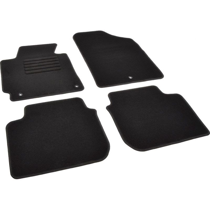 Autokoberce textilní přesné černé / černé obšití - Hyundai Elantra V (Typ MD/UD) (2010-2015) 5-sedadel