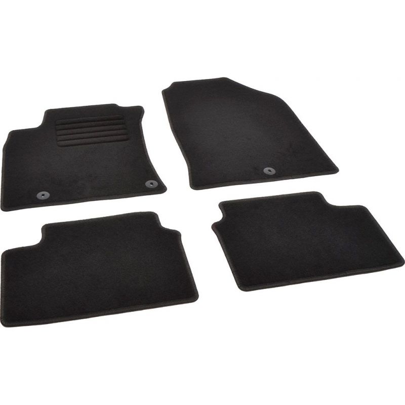 Autokoberce textilní přesné černé / černé obšití - Hyundai i10 II (Typ IA/BA) (2017-2021) 5-sedadel