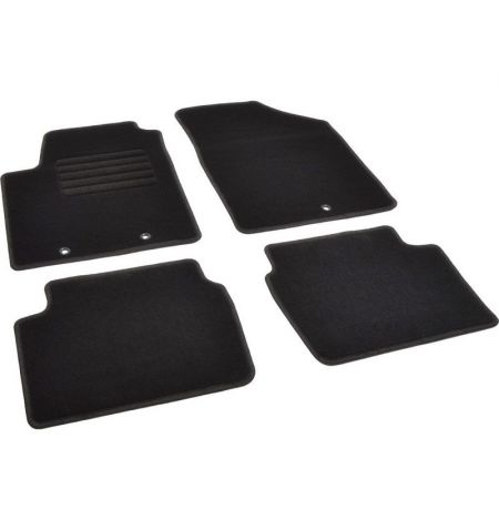 Autokoberce textilní přesné černé / černé obšití - Hyundai i10 I (Typ PA) (2007-2013) 5-sedadel | Filson Store