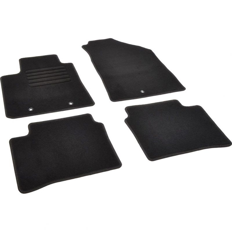 Autokoberce textilní přesné černé / černé obšití - Hyundai i10 II (Typ IA/BA) (2013-2021) 5-sedadel