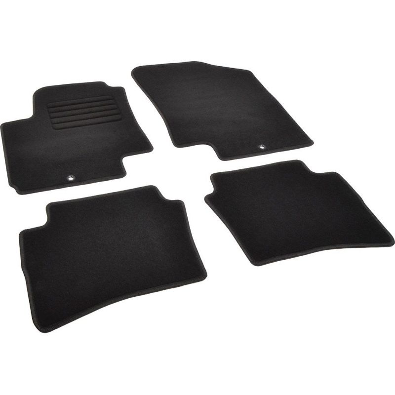 Autokoberce textilní přesné černé / černé obšití - Hyundai i20 I (Typ PB) (2008-2010) 5-sedadel