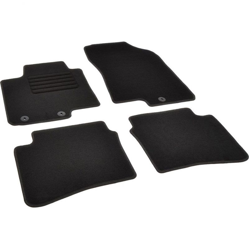 Autokoberce textilní přesné černé / černé obšití - Hyundai i20 II (Typ GB/IB) (2014-2020) 5-sedadel