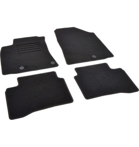 Autokoberce textilní přesné černé / černé obšití - Hyundai Ioniq Hybrid (2016-2022) 5-sedadel | Filson Store