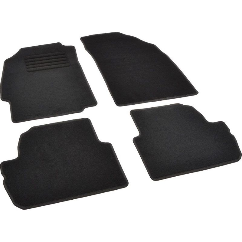 Autokoberce textilní přesné černé / černé obšití - Chevrolet Spark III (Typ M300) (Version EU) (2009-2015) 5-sedadel